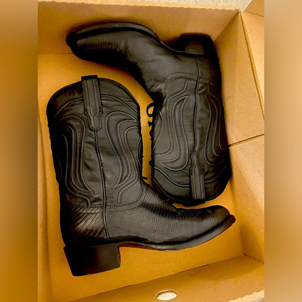TECOVAS The Nolan Men’s Black US 8.5 D Cowboy Boots